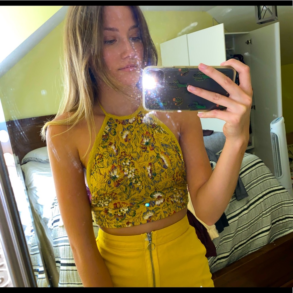 Yellow urban outfitters top
